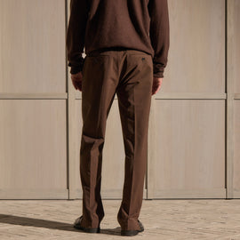 Straight Leg Golf Trouser - Bark