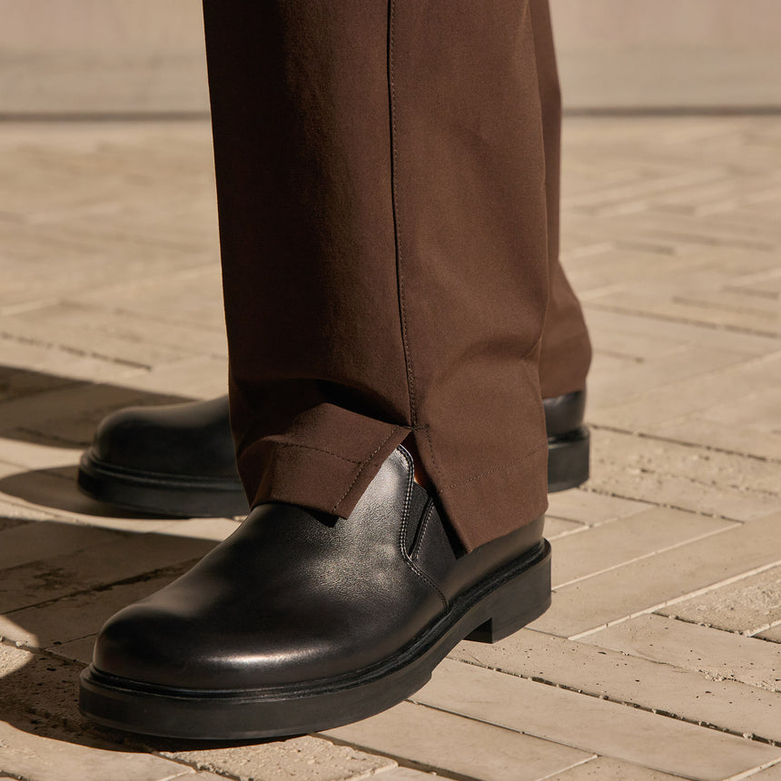 Straight Leg Golf Trouser - Bark