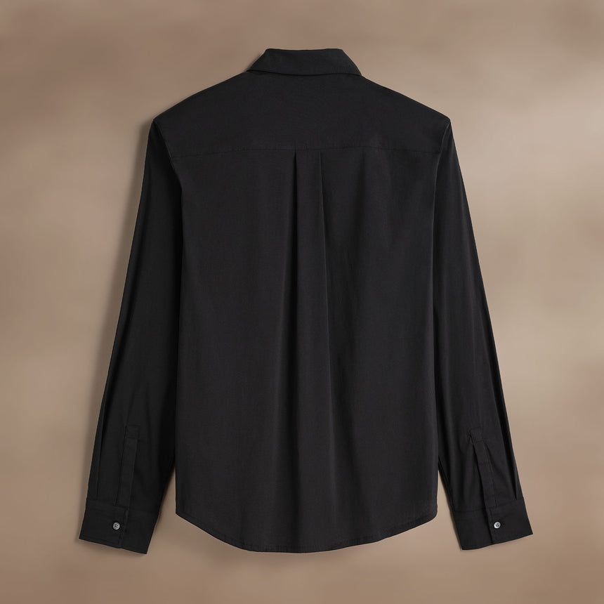 Performance Poplin Shirt in Black | James Perse Los Angeles