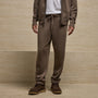 Italian Spun Cashmere Track Pa in Mid Brown/Kona | James Perse Los Angeles