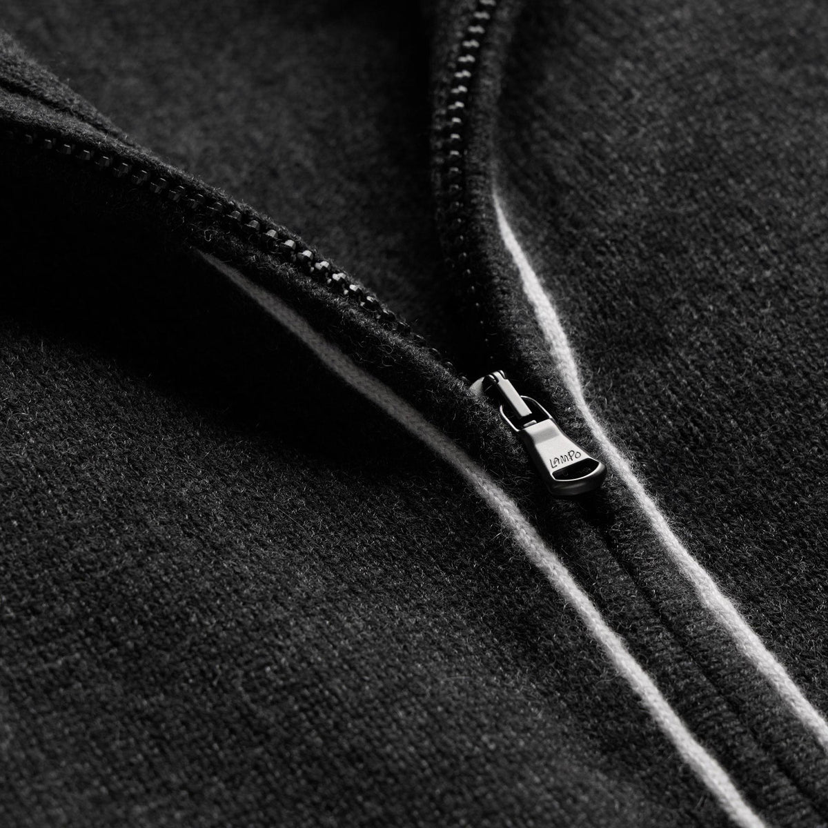 Spun Cashmere Track Jacket in Carbon/Smoke | James Perse Los Angeles