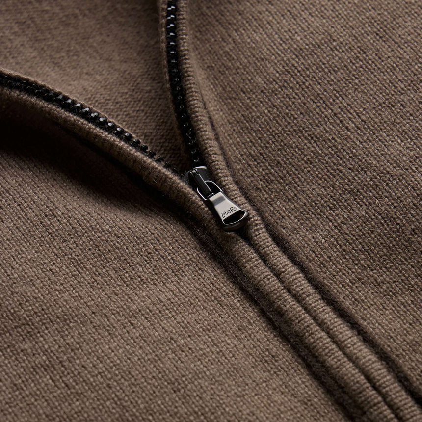 Spun Cashmere Track Jacket in Mid Brown/Kona | James Perse Los Angeles