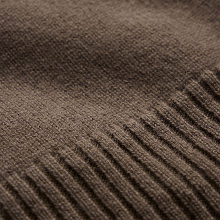 Spun Cashmere Track Jacket in Mid Brown/Kona | James Perse Los Angeles