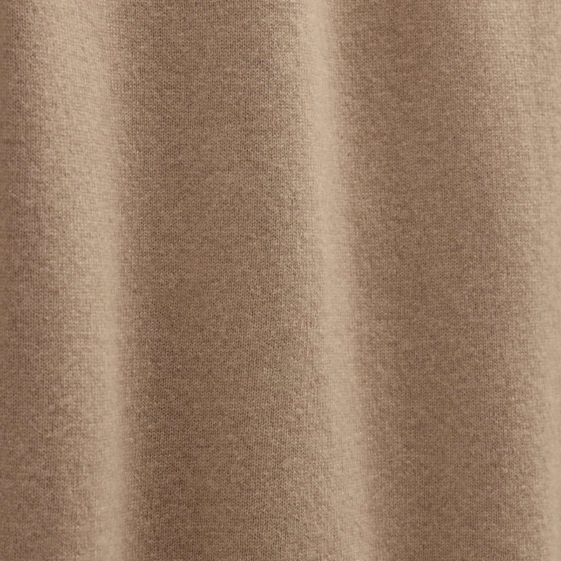 Italian Spun Cashmere Crewneck in Coffee/Stucco | James Perse Los Angeles FLAT