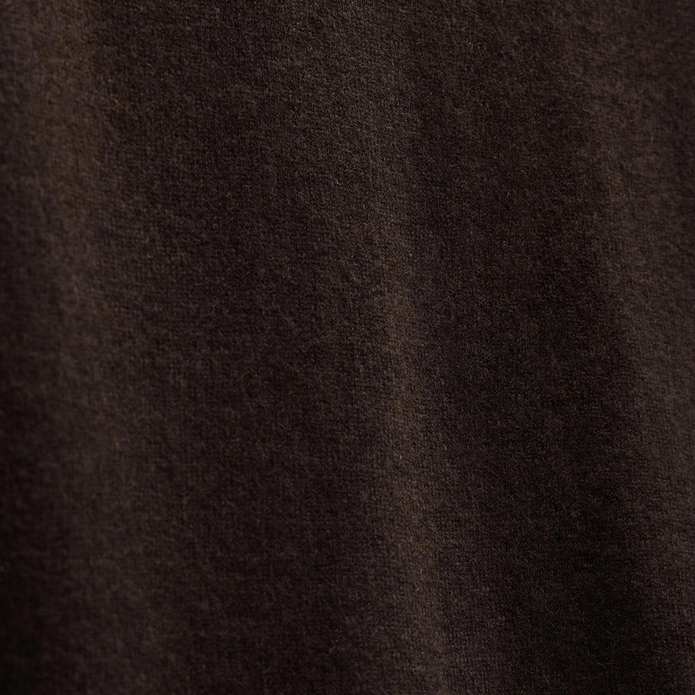 Italian Spun Cashmere Crewneck in Kona/Black | James Perse Los Angeles FLAT
