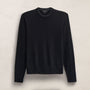 Italian Spun Cashmere Crew in Black/Anthracite | James Perse Los Angeles