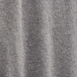 Contrast Trim Cashmere Crew in Heather Grey/Pearl Heather Gry | James Perse Los Angeles FLAT
