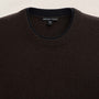 Contrast Trim Cashmere Crew in Kona/Black | James Perse Los Angeles