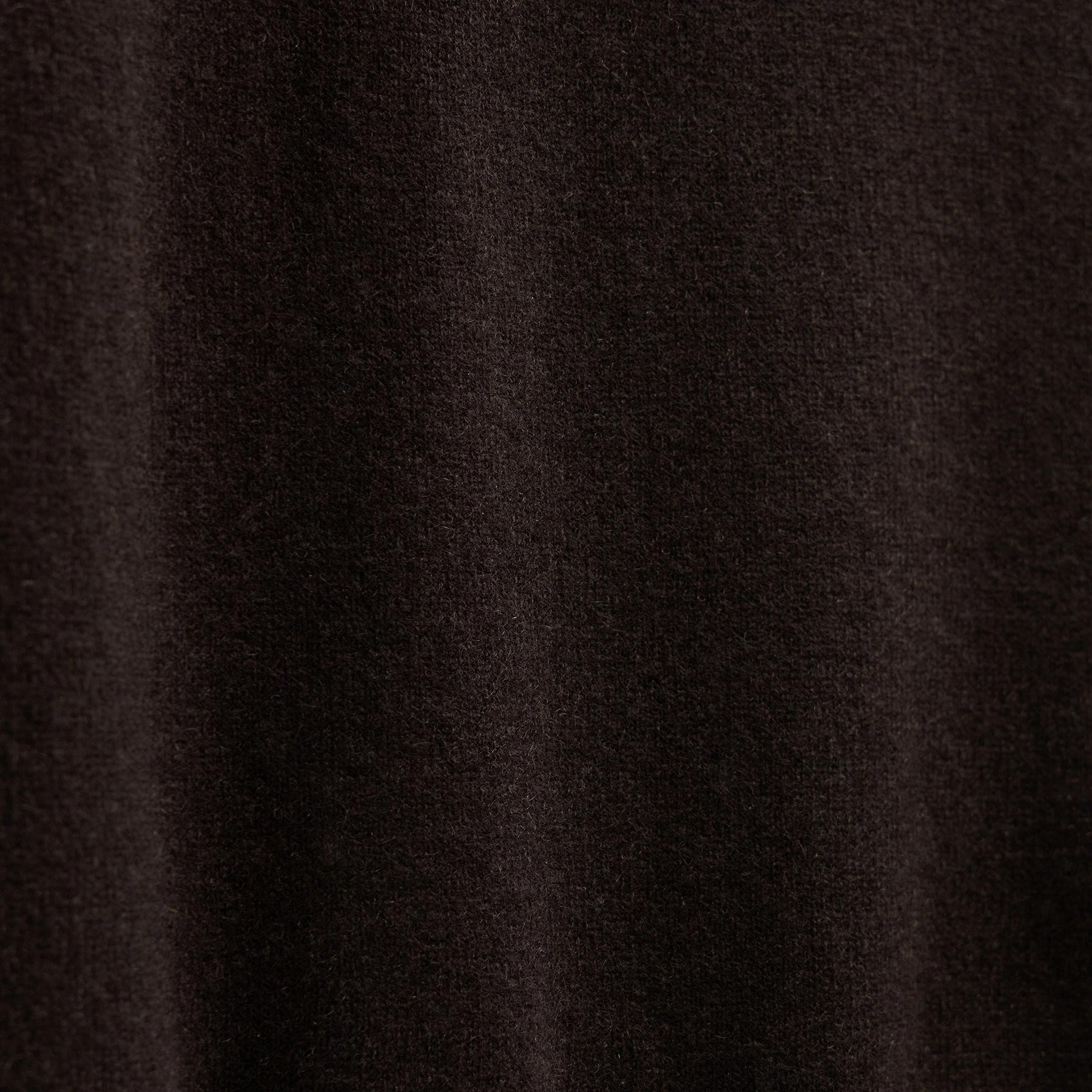 Contrast Trim Cashmere Crew in Kona/Black | James Perse Los Angeles FLAT