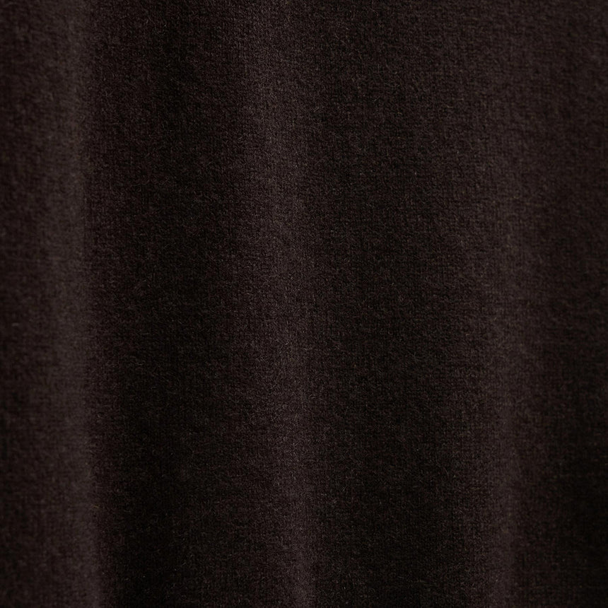 Contrast Trim Cashmere Crew in Kona/Black | James Perse Los Angeles FLAT