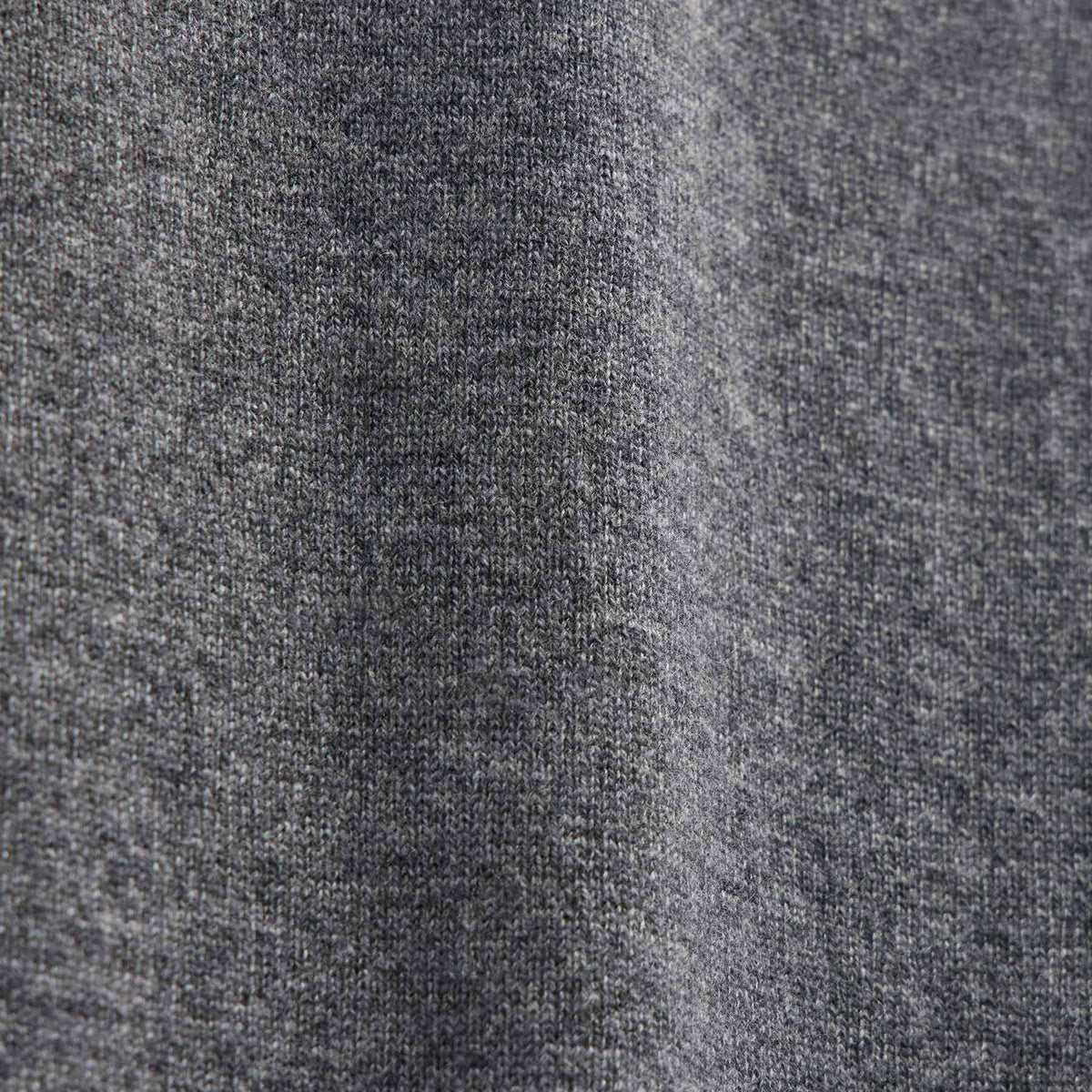 Italian Spun Cashmere Crew in Mid Grey/Forest | James Perse Los Angeles