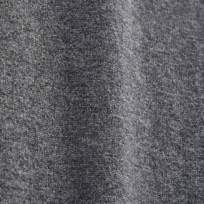 Italian Spun Cashmere Crew in Mid Grey/Forest | James Perse Los Angeles