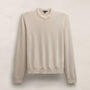 Italian Spun Cashmere Crew in Stucco/Ivory | James Perse Los Angeles