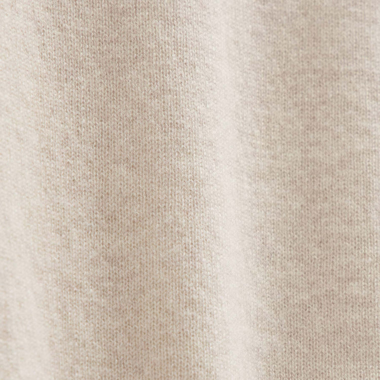 Italian Spun Cashmere Crew in Stucco/Ivory | James Perse Los Angeles
