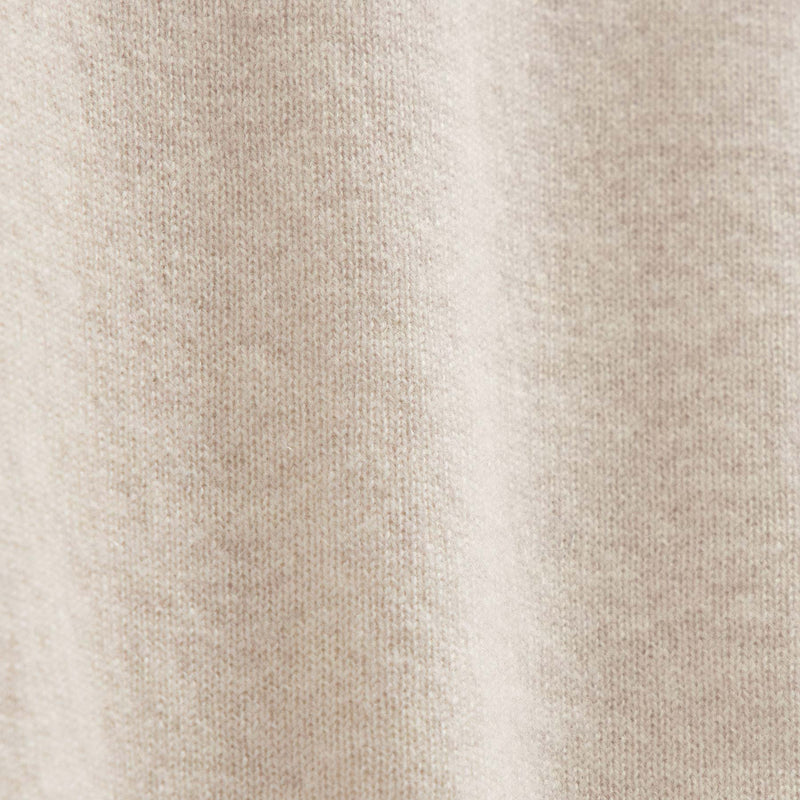 Italian Spun Cashmere Crew in Stucco/Ivory | James Perse Los Angeles