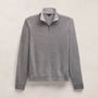Half Zip Cashmere Funnel Neck in Heather Grey/Pearl Heather Gry | James Perse Los Angeles FLAT