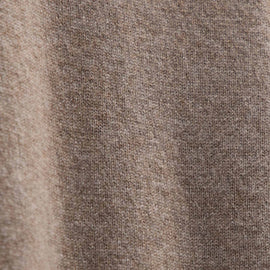 Italian Spun Cashmere Half Zip in Warm Brown/Mid Brown | James Perse Los Angeles FLAT