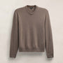 Italian Spun Cashmere Vee in Warm Brown/Mid Brown | James Perse Los Angeles