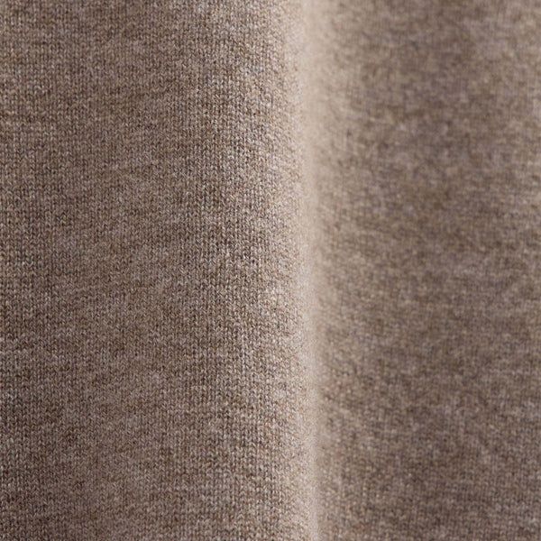 Italian Spun Cashmere Vee in Warm Brown/Mid Brown | James Perse Los Angeles