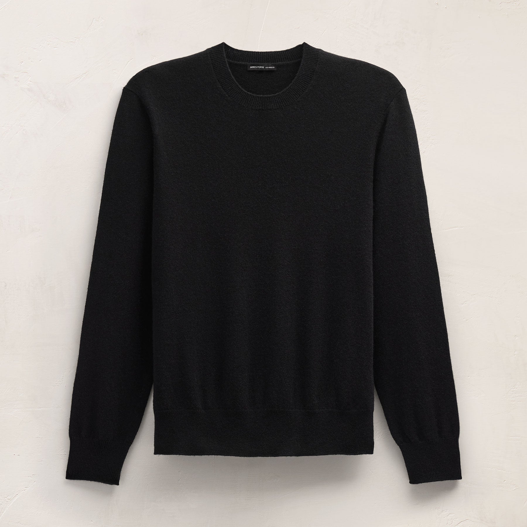 Italian Spun Cashmere Sweater - Black | James Perse Los Angeles