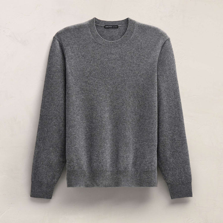 Italian Spun Cashmere Sweater in Mid Grey | James Perse Los Angeles