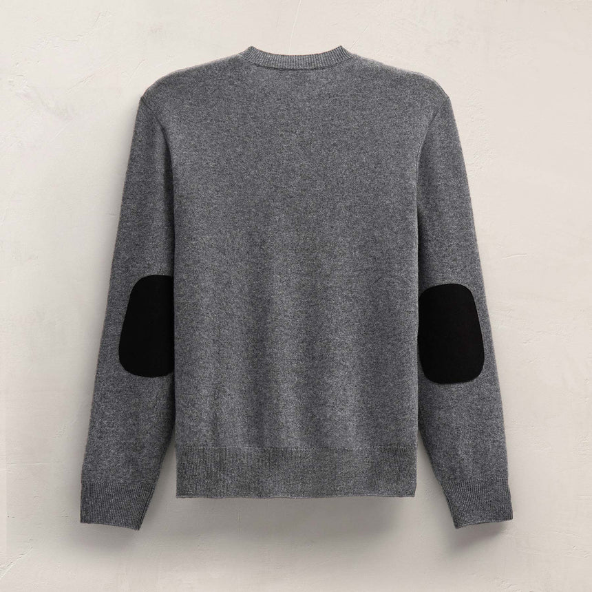 Italian Spun Cashmere Sweater in Mid Grey | James Perse Los Angeles FLAT