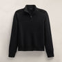 Italian Spun Cashmere Half Zip in Black | James Perse Los Angeles