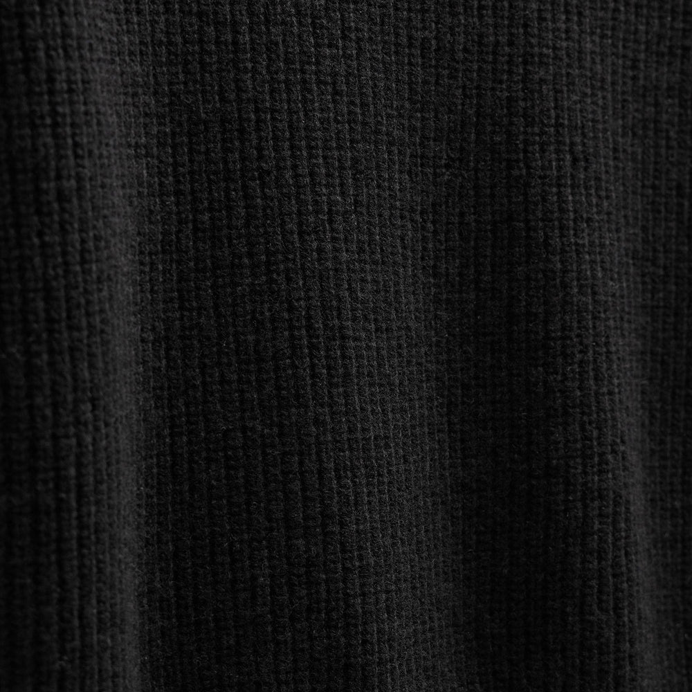 Italian Spun Cashmere Half Zip in Black | James Perse Los Angeles FLAT