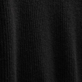 Italian Spun Cashmere Half Zip in Black | James Perse Los Angeles FLAT