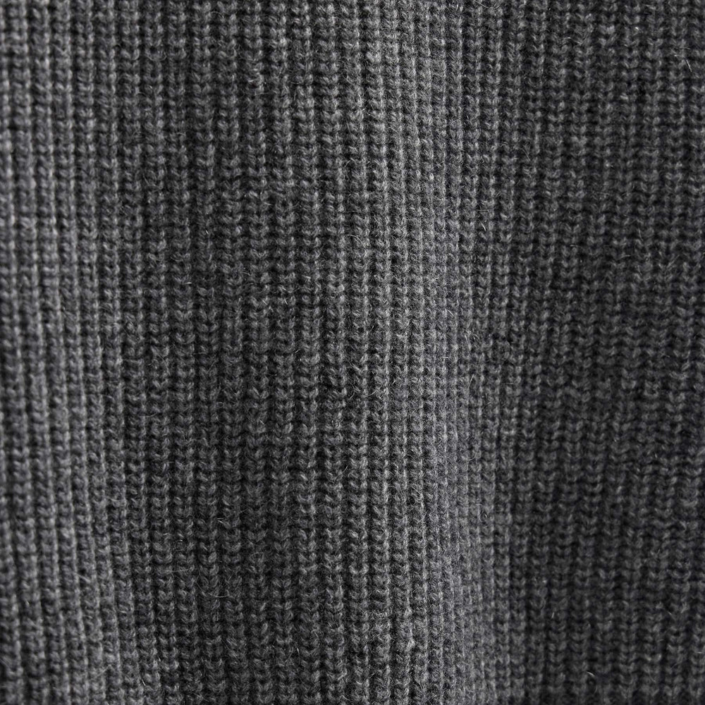 Italian Spun Cashmere Half Zip in Mid Grey | James Perse Los Angeles FLAT