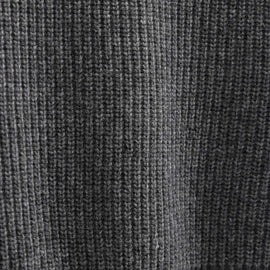 Italian Spun Cashmere Half Zip in Mid Grey | James Perse Los Angeles FLAT