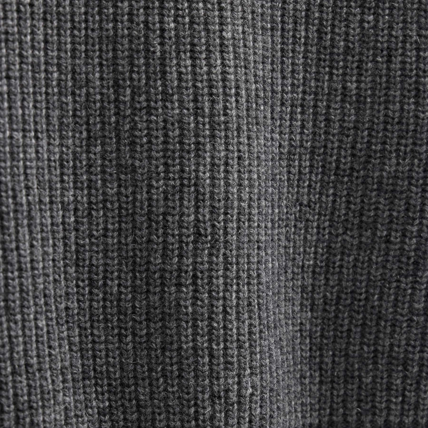 Italian Spun Cashmere Half Zip in Mid Grey | James Perse Los Angeles FLAT