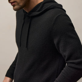 Italian Spun Cashmere Hoodie in Black | James Perse Los Angeles