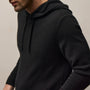 Italian Spun Cashmere Hoodie in Black | James Perse Los Angeles