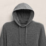 Italian Spun Cashmere Hoodie in Mid Grey | James Perse Los Angeles FLAT