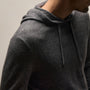 Italian Spun Cashmere Hoodie in Mid Grey | James Perse Los Angeles