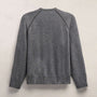 Italian Spun Cashmere Raglan Piped Crew in Mid Grey/Anthracite | James Perse Los Angeles FLAT