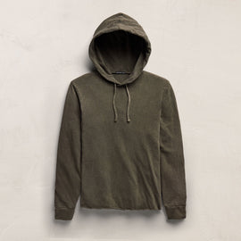 Slub Hoodie in Army Green Pigment | James Perse Los Angeles
