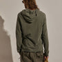 Cotton Slub Hoodie in Army Green Pigment | James Perse Los Angeles