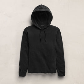 Slub Hoodie in Black | James Perse Los Angeles