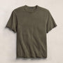 Cotton Slub Short Sleeve Tee in Army Green Pigment | James Perse Los Angeles