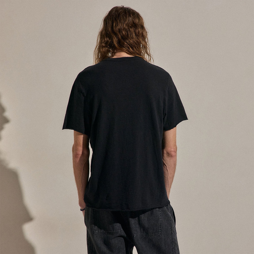 Cotton Slub Short Sleeve Tee in Black | James Perse Los Angeles