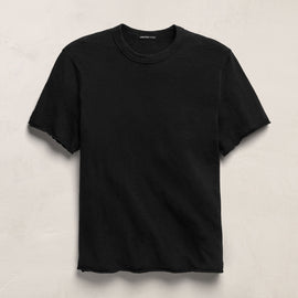 Slub Short Sleeve in Black | James Perse Los Angeles
