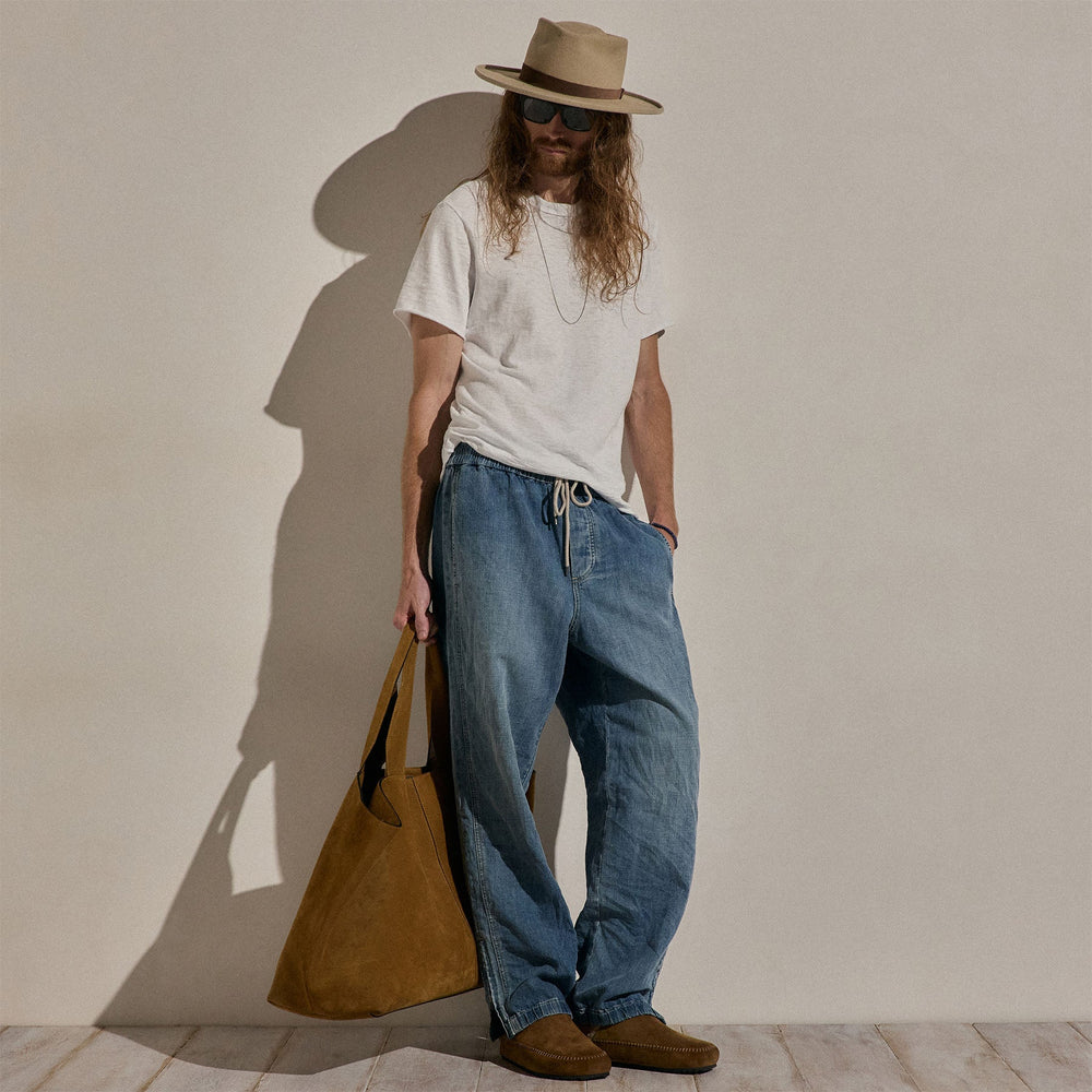 Cotton Slub Short Sleeve Tee in White | James Perse Los Angeles