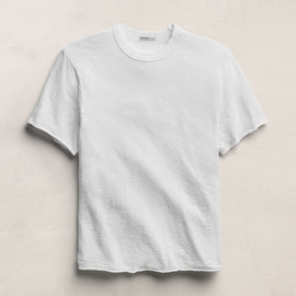 Slub Short Sleeve in White | James Perse Los Angeles