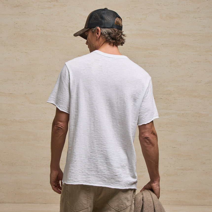 Cotton Slub Short Sleeve Tee in White | James Perse Los Angeles