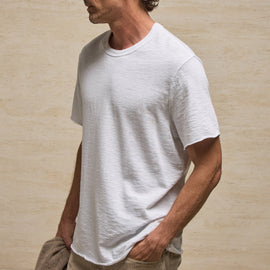 Cotton Slub Short Sleeve Tee in White | James Perse Los Angeles