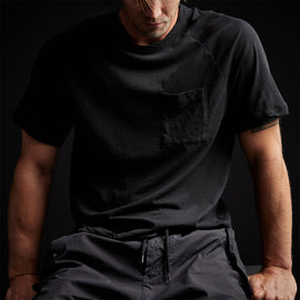 Linen Palm Tee in Black | James Perse Los Angeles