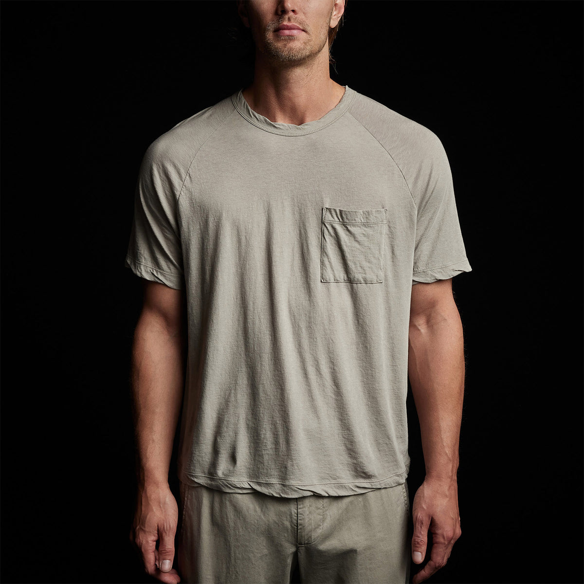 Linen Palm Tee in Silt | James Perse Los Angeles