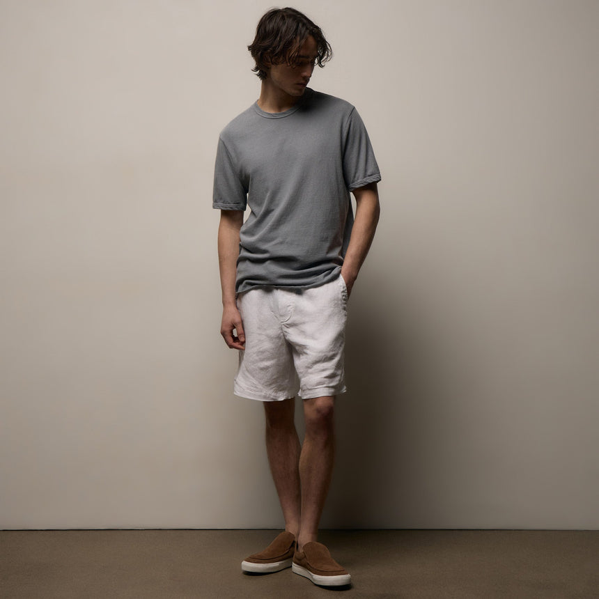 Slub Jersey Short Sleeve Crew in Ore Pigment | James Perse Los Angeles